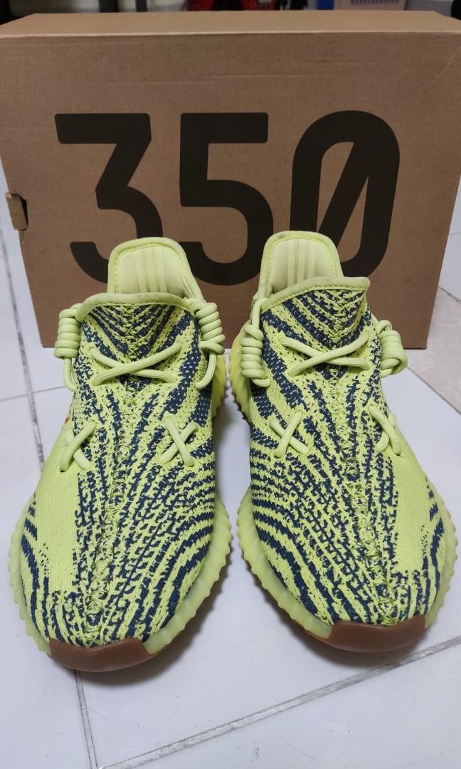 Adidas Yeezy 350 V2 Frozen Yellow Luxury Sneakers Footwear on