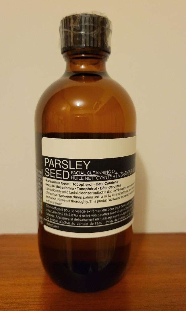 Aesop Parsley Seed Facial Cleansing Oil, 美容＆化妝品, 健康及美容 皮膚護理, 面部 面部