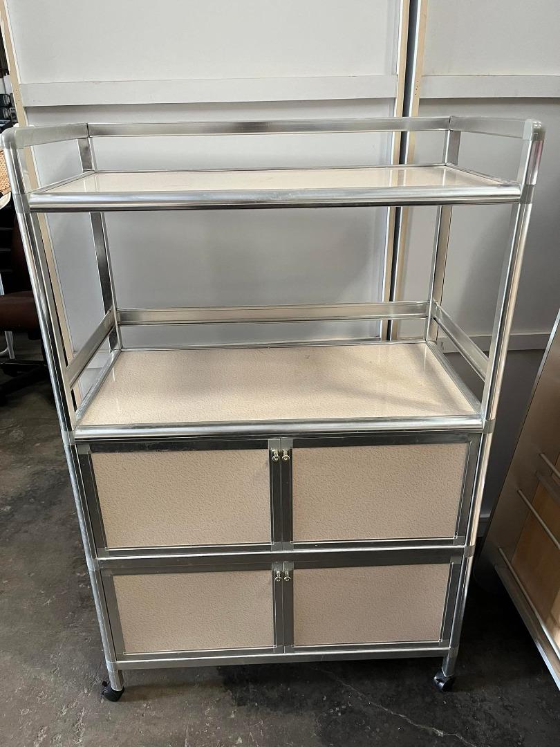 Aluminium Almari Dapur Rack Kitchen Rack 4 Tier, Furniture