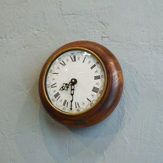 Antique mahogany wall clock, Firenze Italy