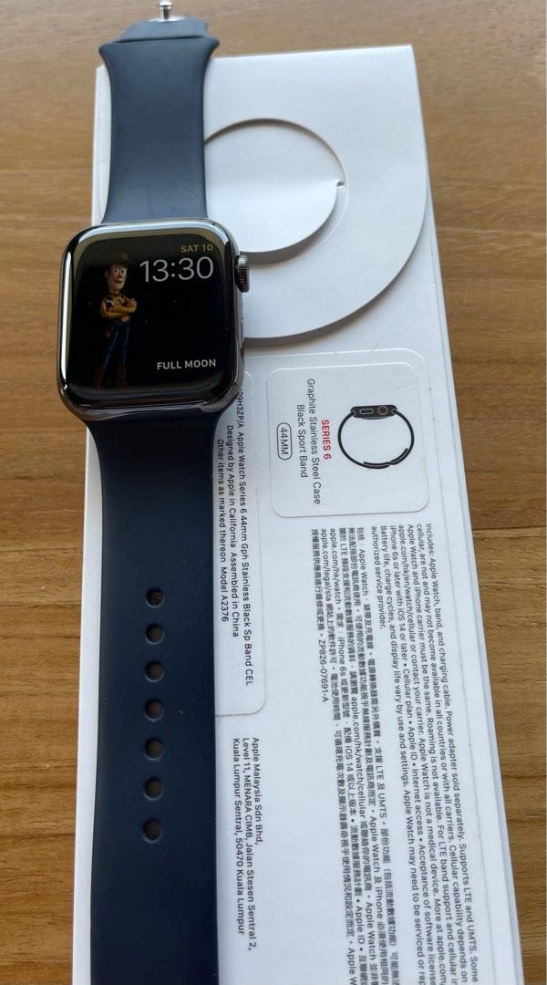 Apple Watch Series 6 Graphite Stainless Steel 44mm, Mobile Phones