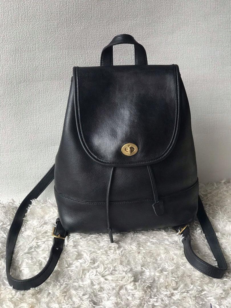 Vintage coach outlet leather backpack
