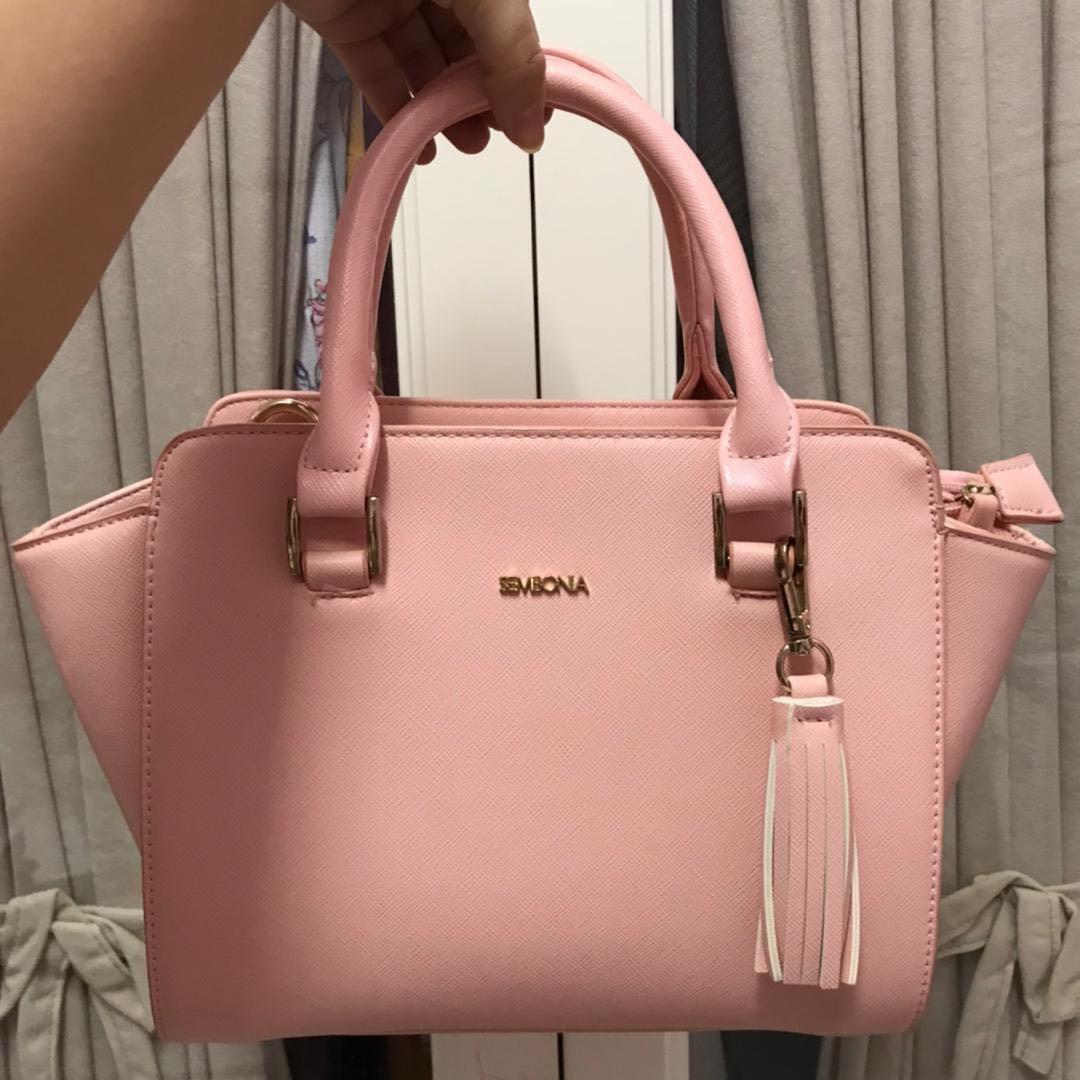 Sembonia synthetic leather shop satchel bag