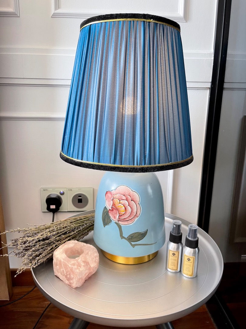 Beautiful pair of bedside table lamps that adds elegance to your room