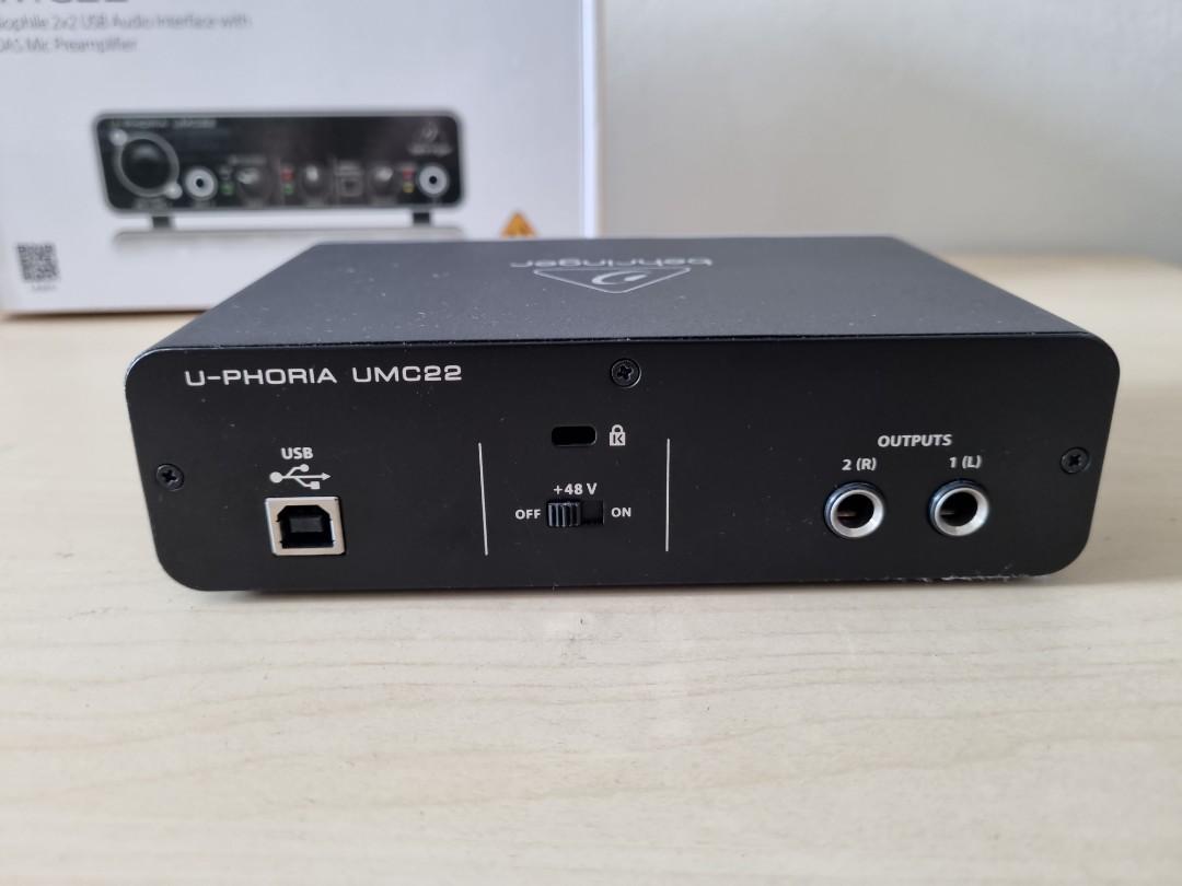 Behringer UMC22 USB audio interface, Audio, Other Audio Equipment on ...