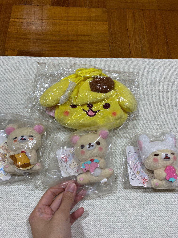 BN Rilakkuma plush keychain / pompompurin, Hobbies & Toys, Toys & Games ...
