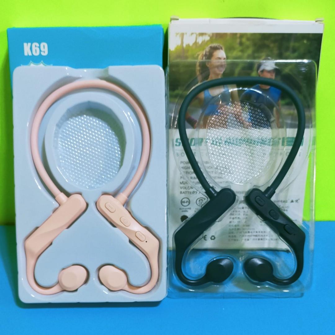 Bone Conduction Bluetooth Headset (Category: Earphones) located in Paranaque City. Submitted by audioaddict0517 (Listing ID 1183923800, Image 2). Description: Parameters: Bluetooth specification:5.1 Weight: 20g BT distance: 10-15M Speaker Type: Bone Conduction Technology Speaker Frequency:20Hz-20kHz Microphone Sensitivity:-42db BT Version: V5.0 Battery: 120mAh Lithium Polymer Battery Play time: 8 hours talk time: 10 hours Headphone charging time: