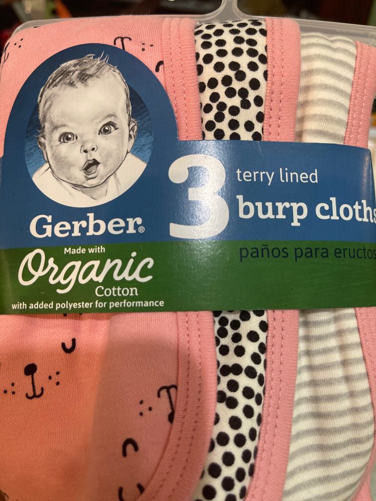 Brand New Gerber Burp Cloths, Babies & Kids, Babies & Kids Fashion on
