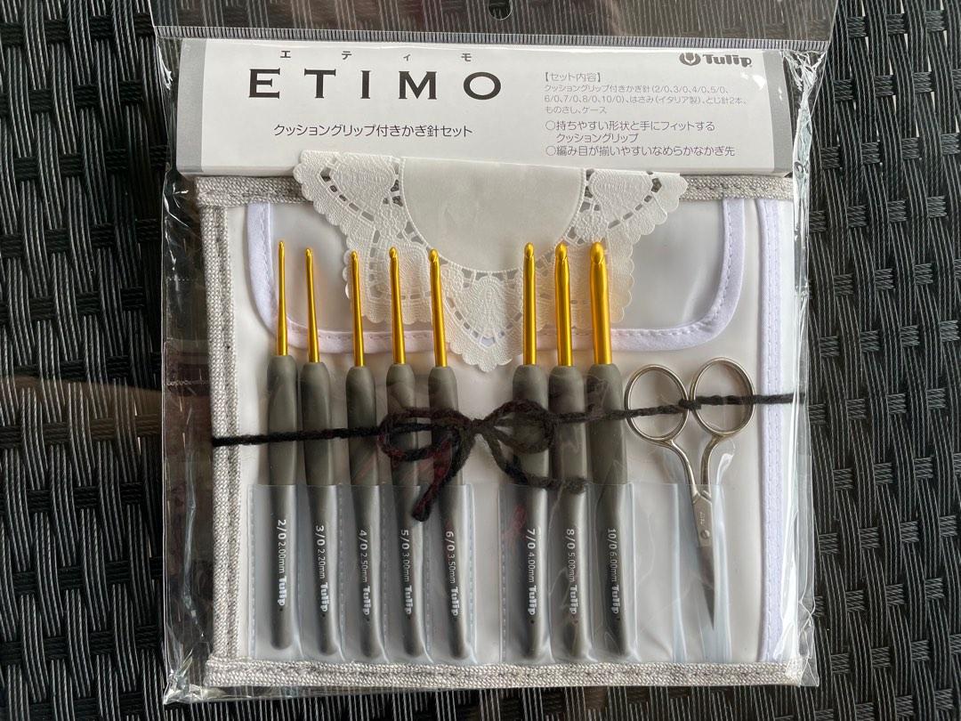 Brand New!!! Tulip Etimo crochet hooks set from Japan (Silver scissors) .  Free SingPost tracked mail.