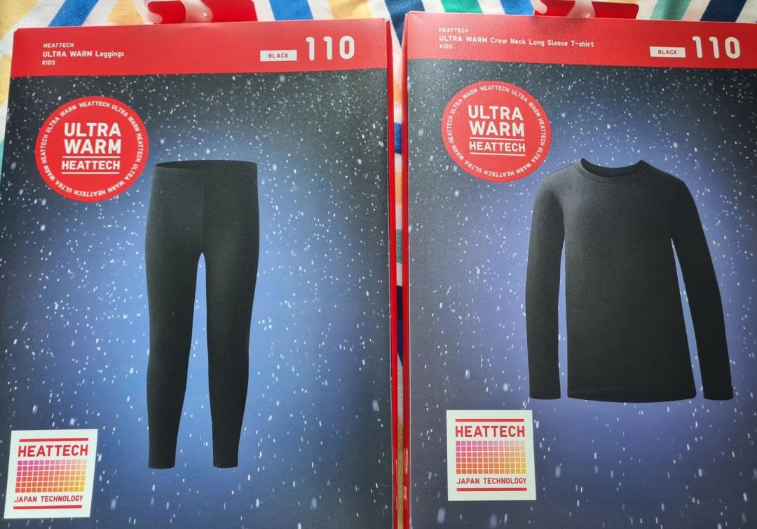 UNIQLO Kids Heattech Tights - Smooth, Comfortable, and Warm 110cm-160cm