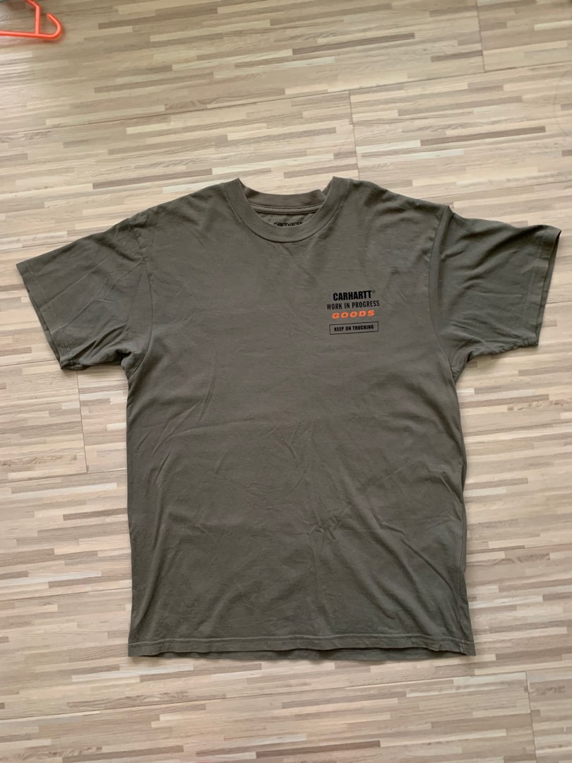 Carhartt Oversized T Shirt in Olive Green, Men's Fashion, Tops & Sets ...