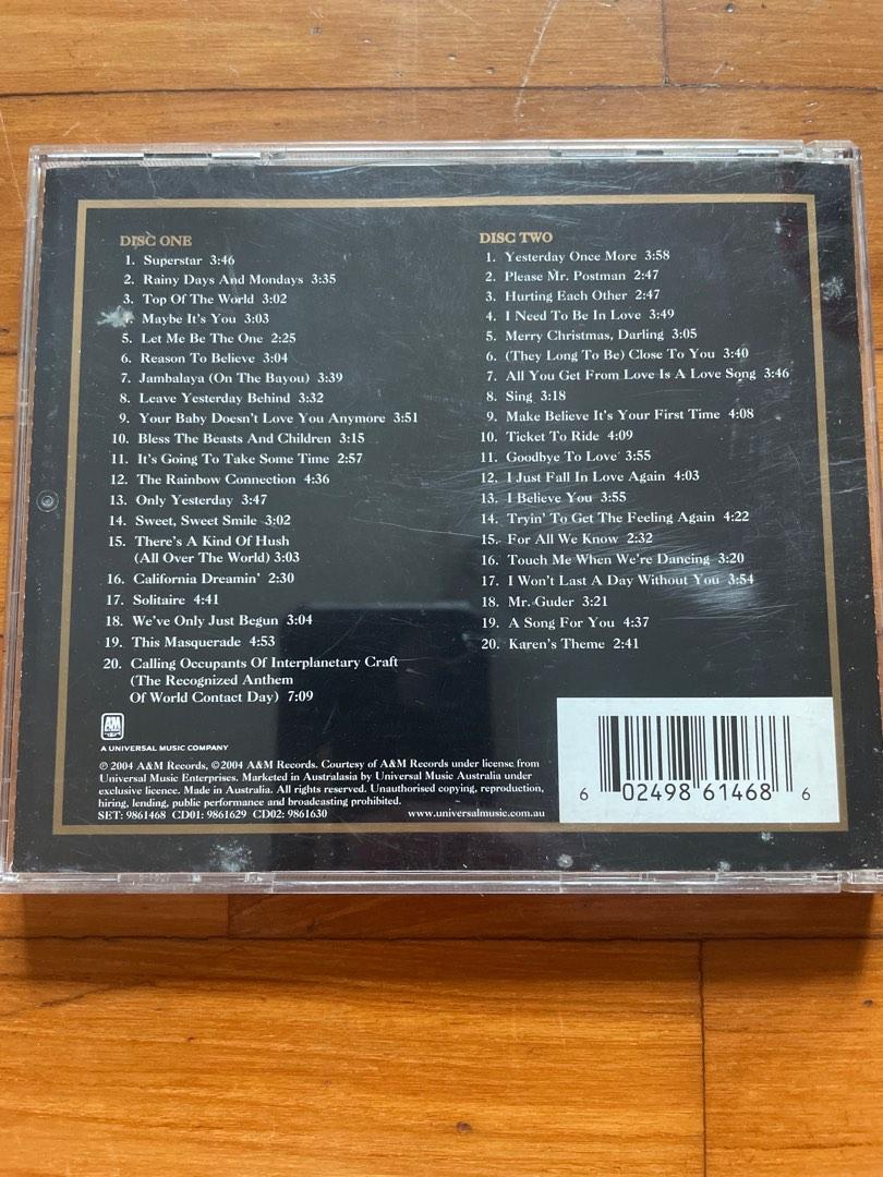 Carpenters Gold 35th Anniversary Edition (2 CD), Hobbies & Toys, Music ...