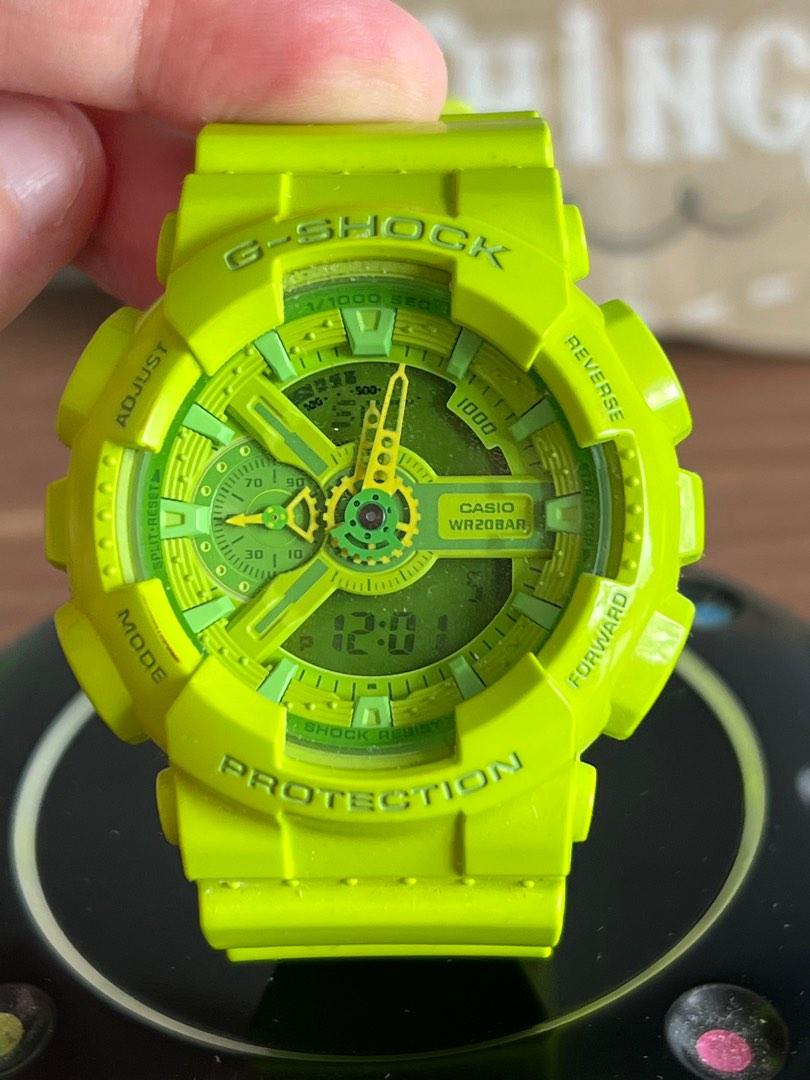 Casio G Shock GA 110 Hyper green Men s Fashion Watches