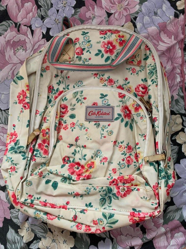 Cath Kidston Floral Backpack with laptop compartment, Women's Fashion