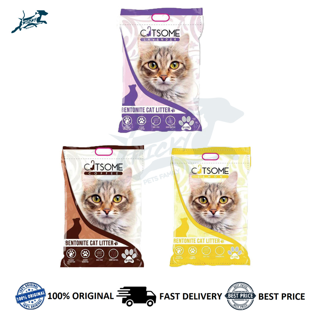 CATSOME Bentonite Cat Litter Assorted Flavor 10L 6.5kg Pet