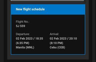 Manila to Cebu roundtrip ticket
