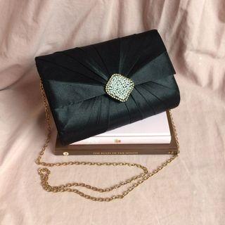 Chain Bag [Original Pearl Bijou] Ladies Party Bag, Clutch Bag, Wedding Bag 2Way [Preloved]