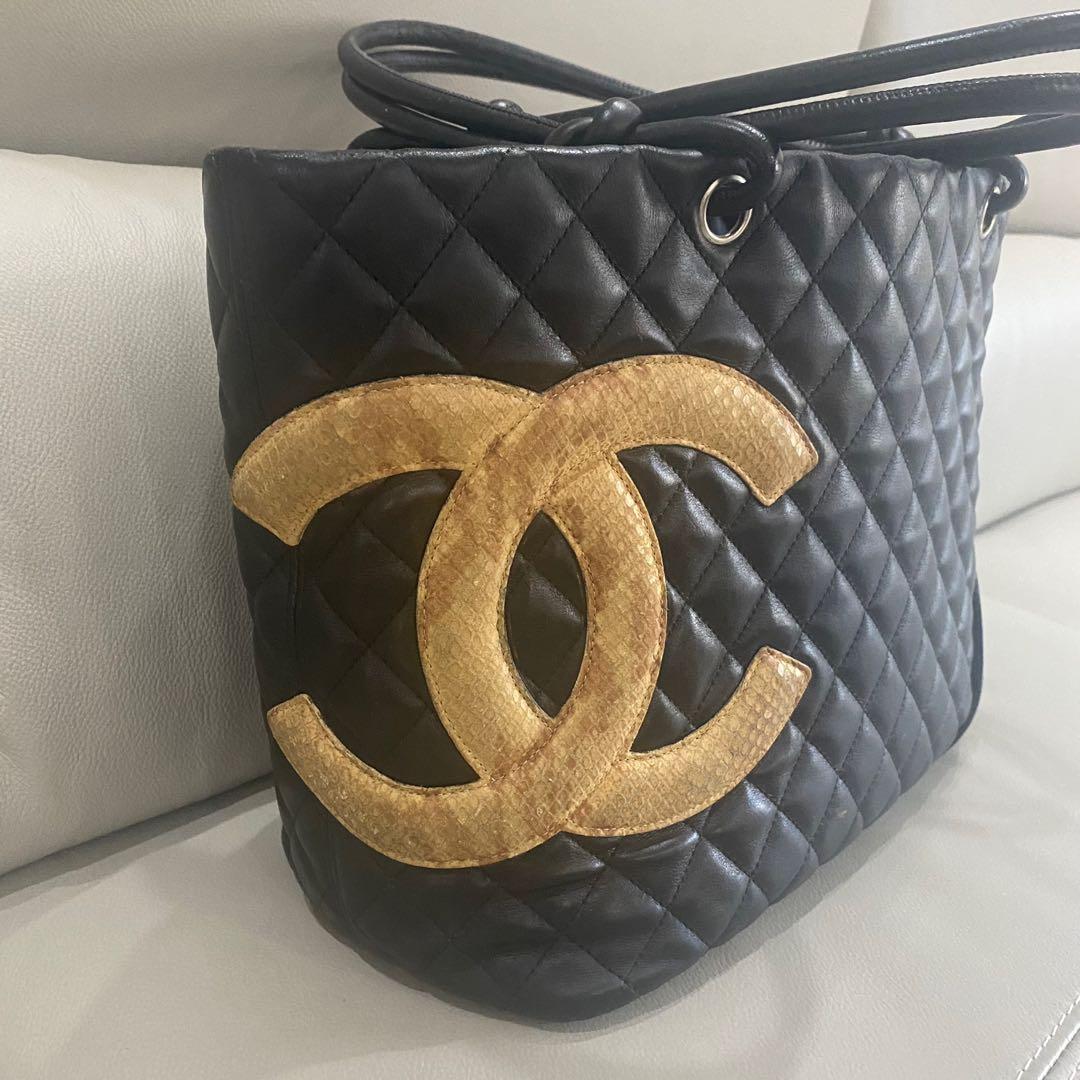 Chanel Cambon CC Tote Bag Small, Luxury, Bags & Wallets on Carousell