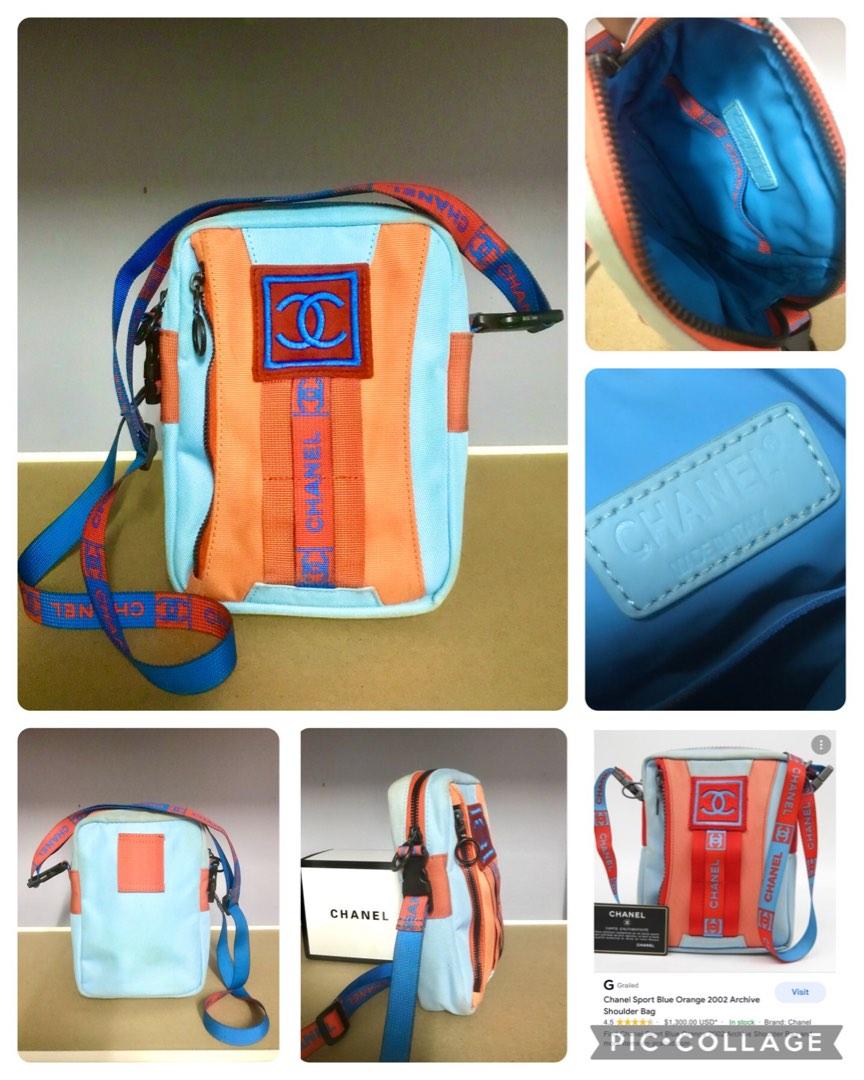 CHANEL SPORT BLUE ORANGE 2002 ARCHIVE, Men's Fashion, Bags, Sling Bags on  Carousell
