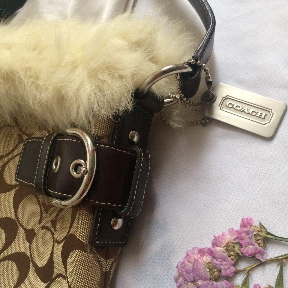 Coach 8K47 Faux Fur Tote Shoulder Bag [ORIGINAL] [PRELOVED], Luxury ...