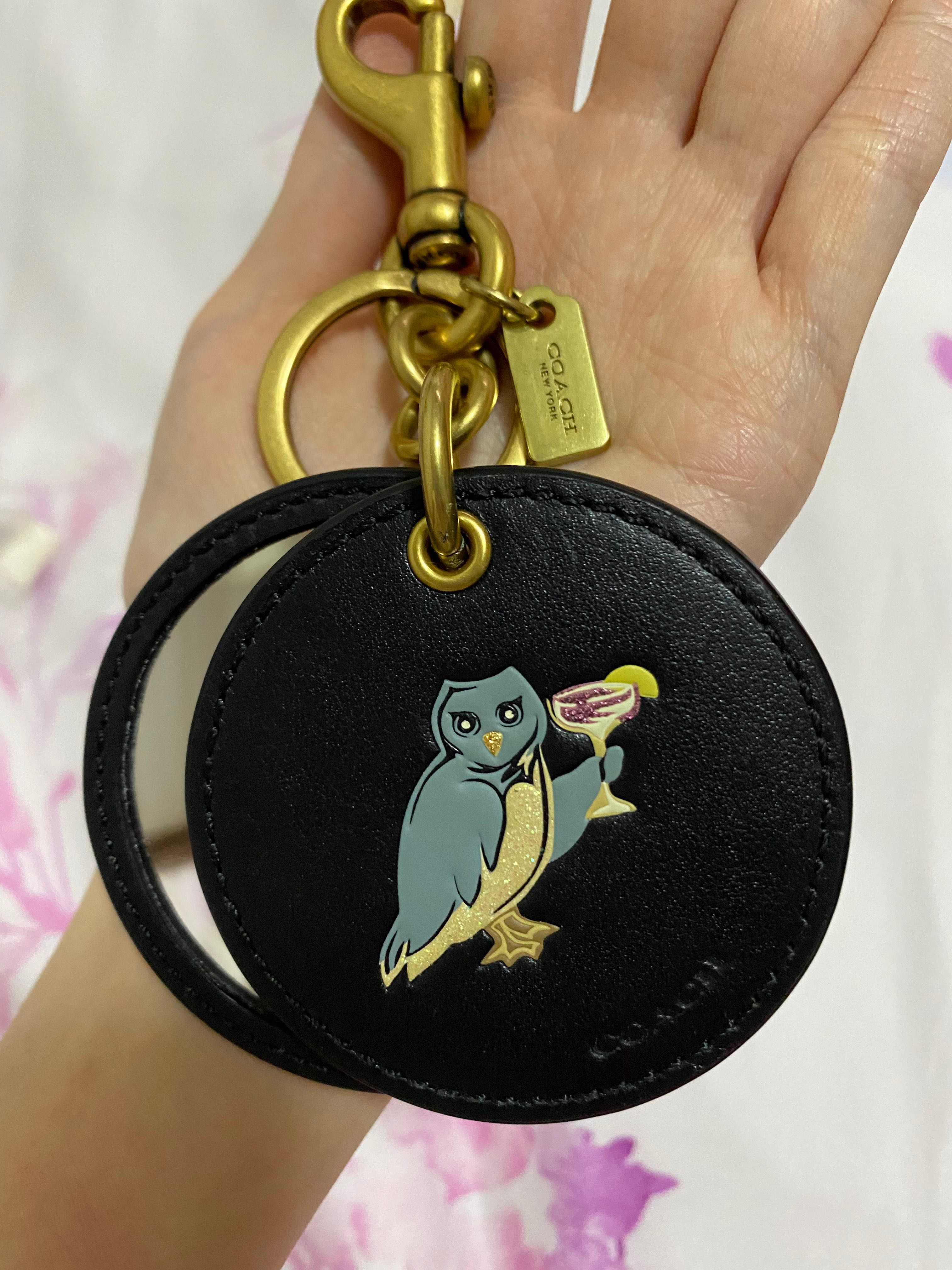 Coach owl keychain sale