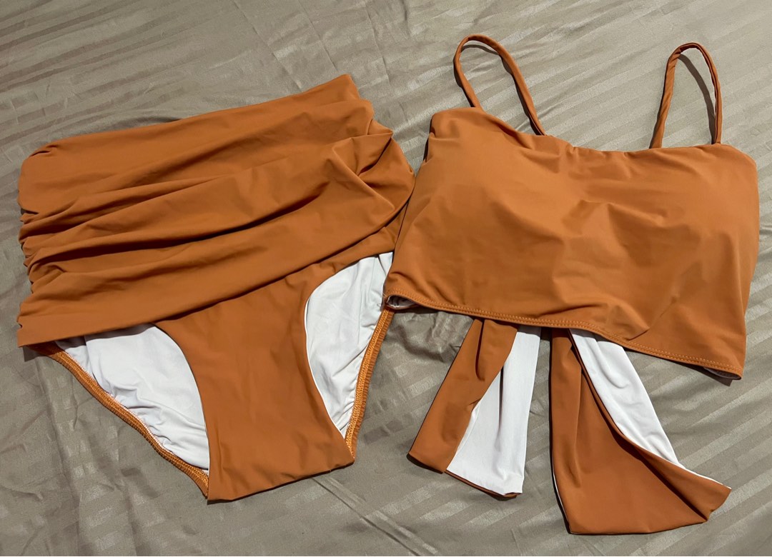 Coral Manila Swimwear Bikini Set, Women's Fashion, Swimwear, Bikinis