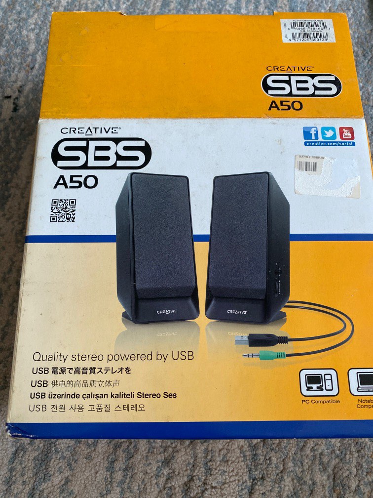 Compact Speakers Creative Sbs A60 Desktop Speakers Buy Creative