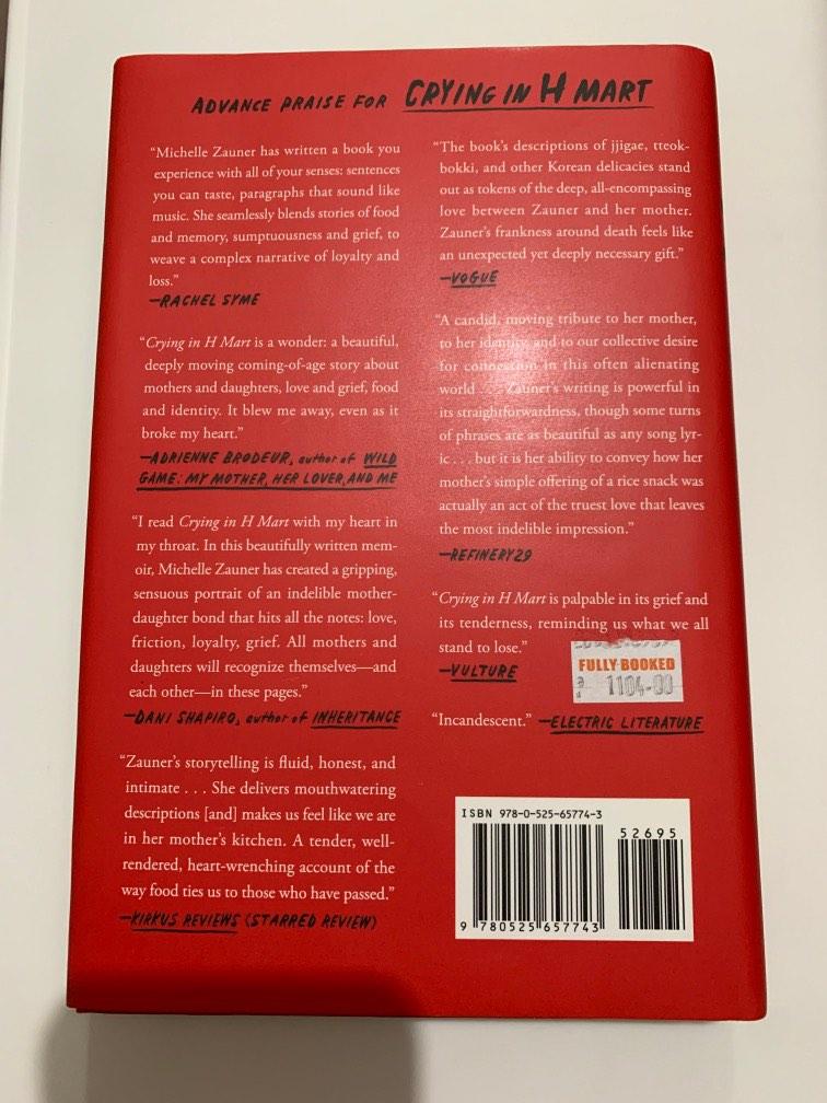 Crying in H Mart by Michelle Zauner (hardbound), Hobbies & Toys, Books ...