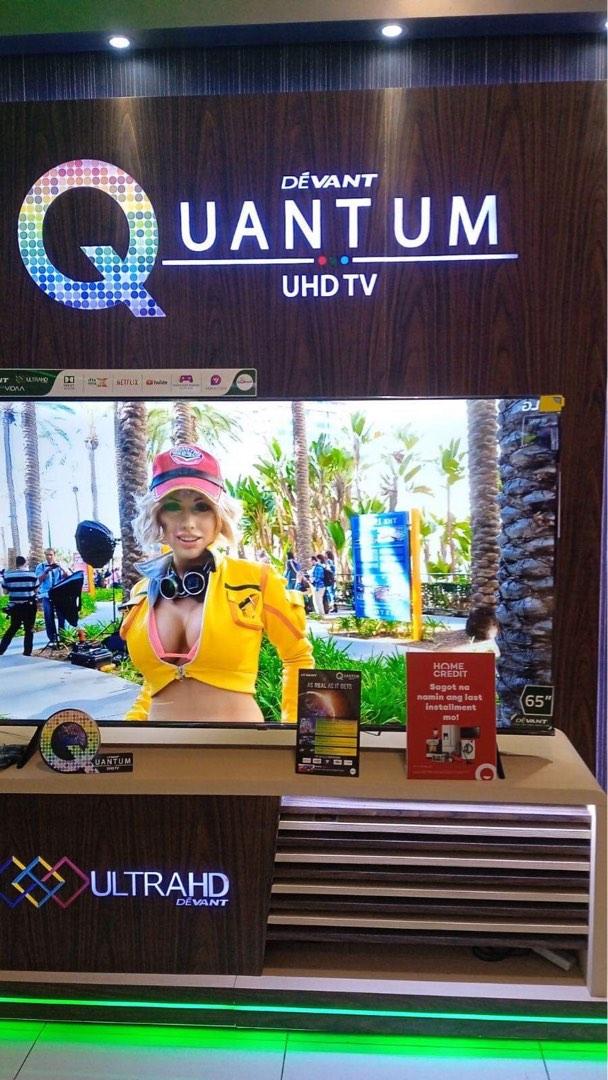 DEVANT LED TV AND UHD ANDROID TV (Category: TV) located in Quezon City. Submitted by annys.online (Listing ID 1183974658, Image 2). Description: DEVANT LED TV SMART LED TV 32STV103-11,000 43STV103-15,700 UHD TV 43UHD204- 18,000 50UHD204- 20,900 55UHD203-26,000 65UHD204-35,800 free soundbar QUANTUM TV 50QUHV04- 26,500 free soundbar 55QUHV04-29,700 free soundbar 65QUHV04-43,500 free soundbar Brand new and sealed with warranty and receipt 7 days rep