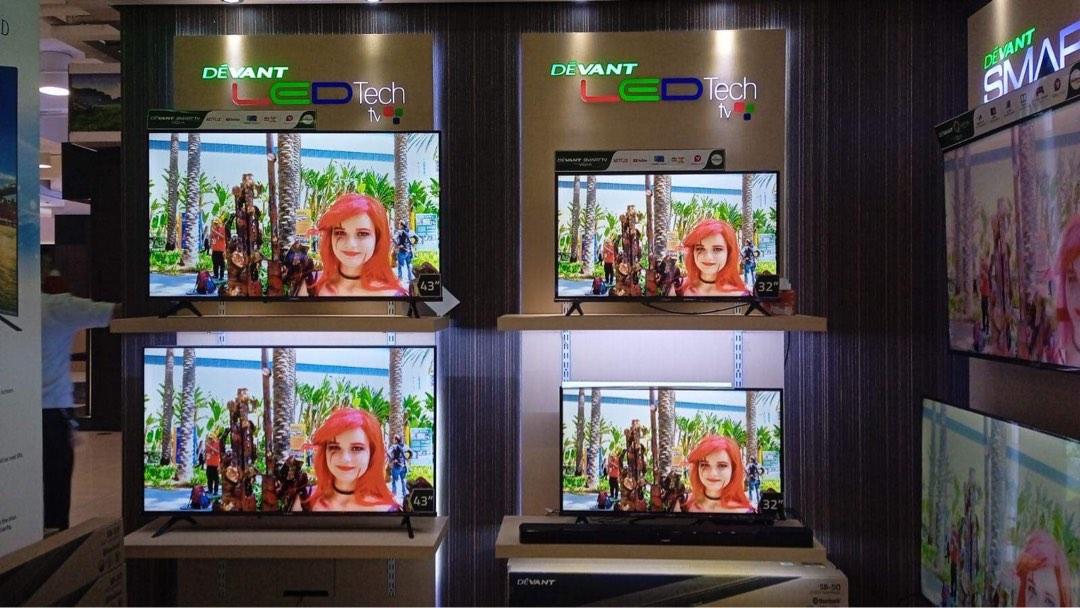 DEVANT LED TV AND UHD ANDROID TV (Category: TV) located in Quezon City. Submitted by annys.online (Listing ID 1183974658, Image 1). Description: DEVANT LED TV SMART LED TV 32STV103-11,000 43STV103-15,700 UHD TV 43UHD204- 18,000 50UHD204- 20,900 55UHD203-26,000 65UHD204-35,800 free soundbar QUANTUM TV 50QUHV04- 26,500 free soundbar 55QUHV04-29,700 free soundbar 65QUHV04-43,500 free soundbar Brand new and sealed with warranty and receipt 7 days rep