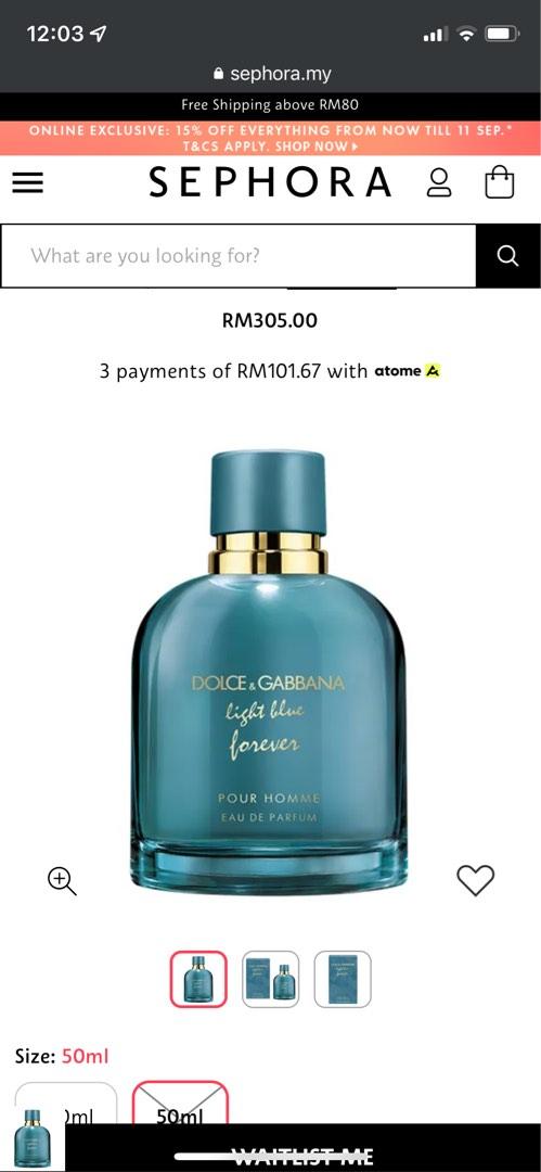 Dolce & Gabanna Light Blue Forever (50ml), Beauty & Personal Care,  Fragrance & Deodorants on Carousell