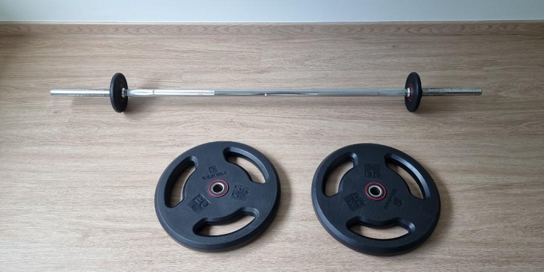 Domyos hotsell barbell set