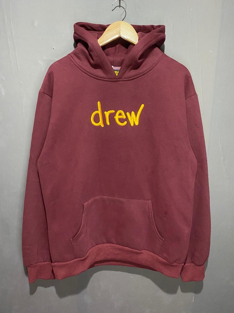 drew house Burgundy Printed Hoodie