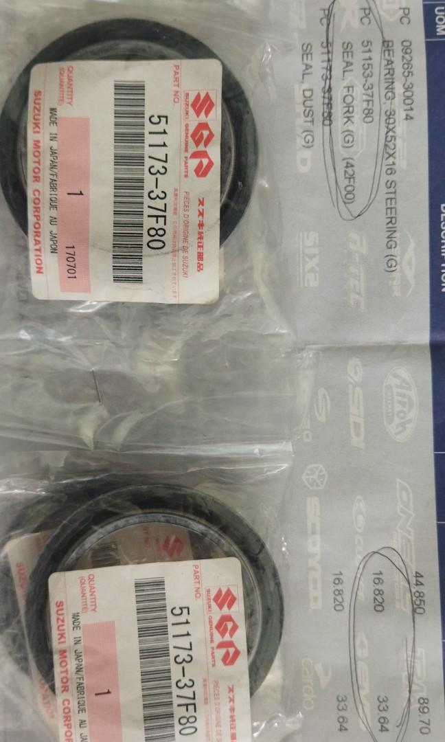 Drz fork seal, Motorcycles, Motorcycle Accessories on Carousell