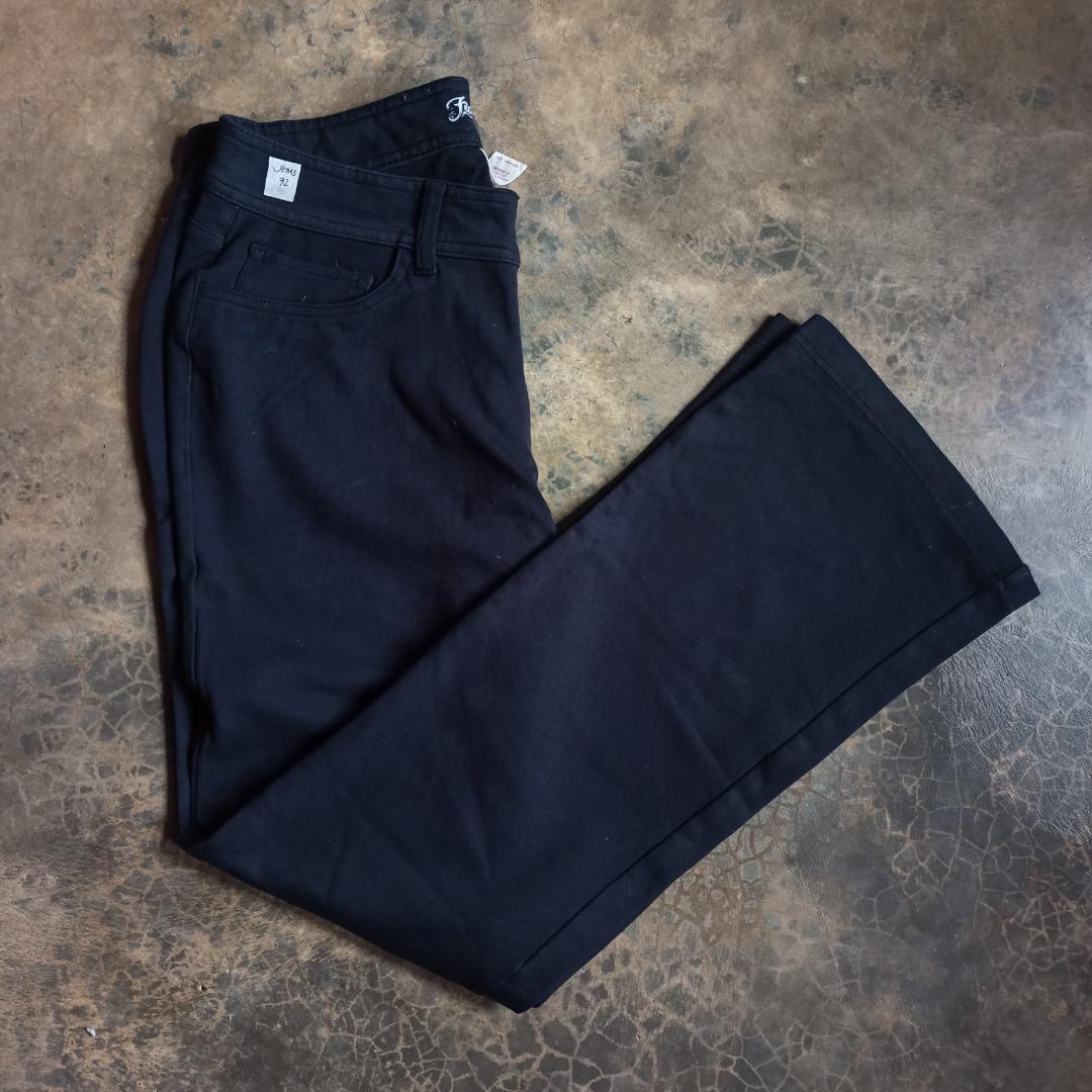 Faded Glory Stretchable Cotton Black Pants Women s Fashion Bottoms Jeans on Carousell