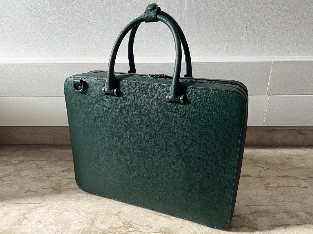 Faire Bond AllPurpose Briefcase (Hampton Green Textured Leather), Men