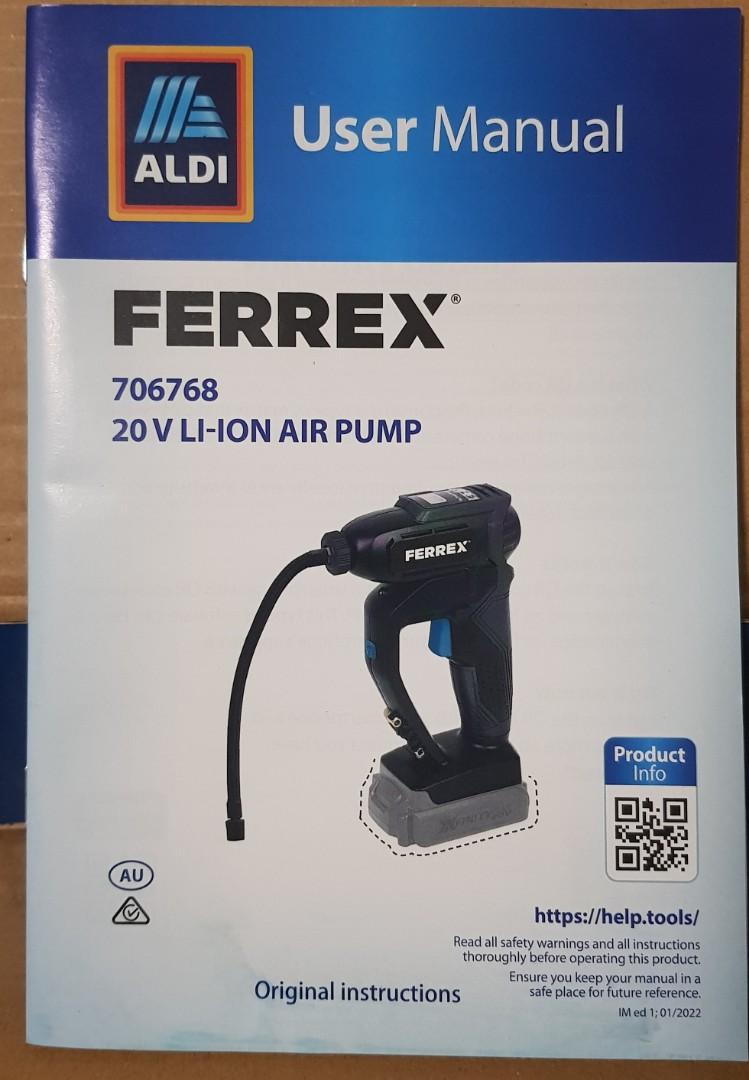 Ferrex 20v cordless air pump skin, Commercial & Industrial