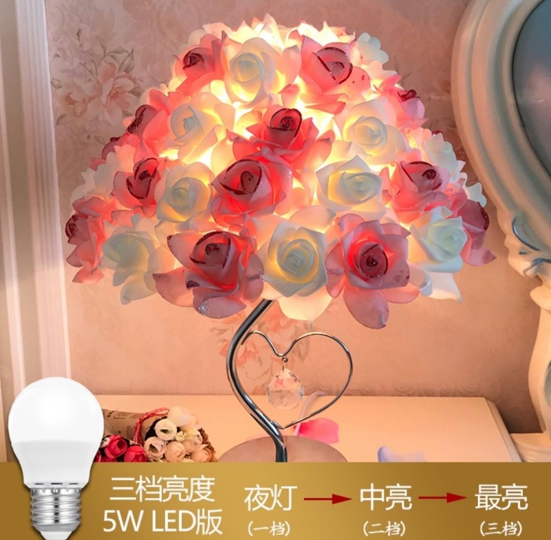 Flower Lamps / Lamps / Side table lamp / Bedroom decorations