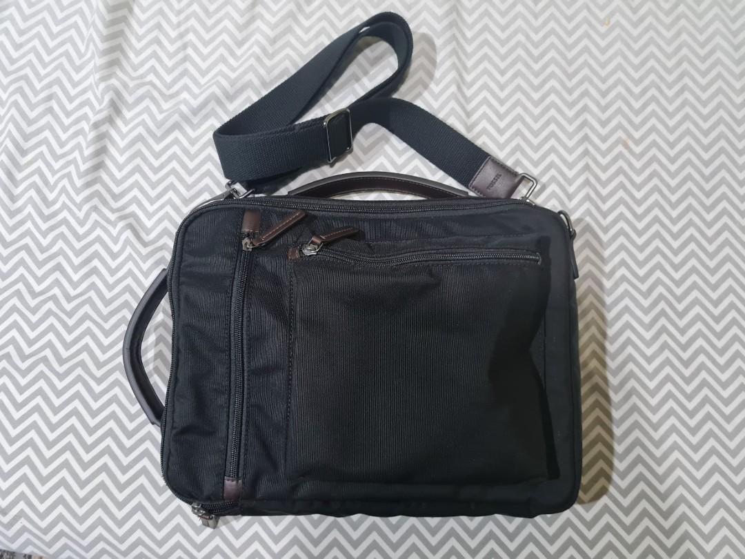 Fossil Buckner Commuter Bag For 13" Laptop, 3 ways convertible, Men's
