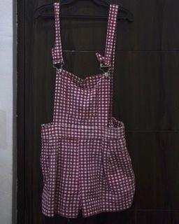 Gingham Overalls