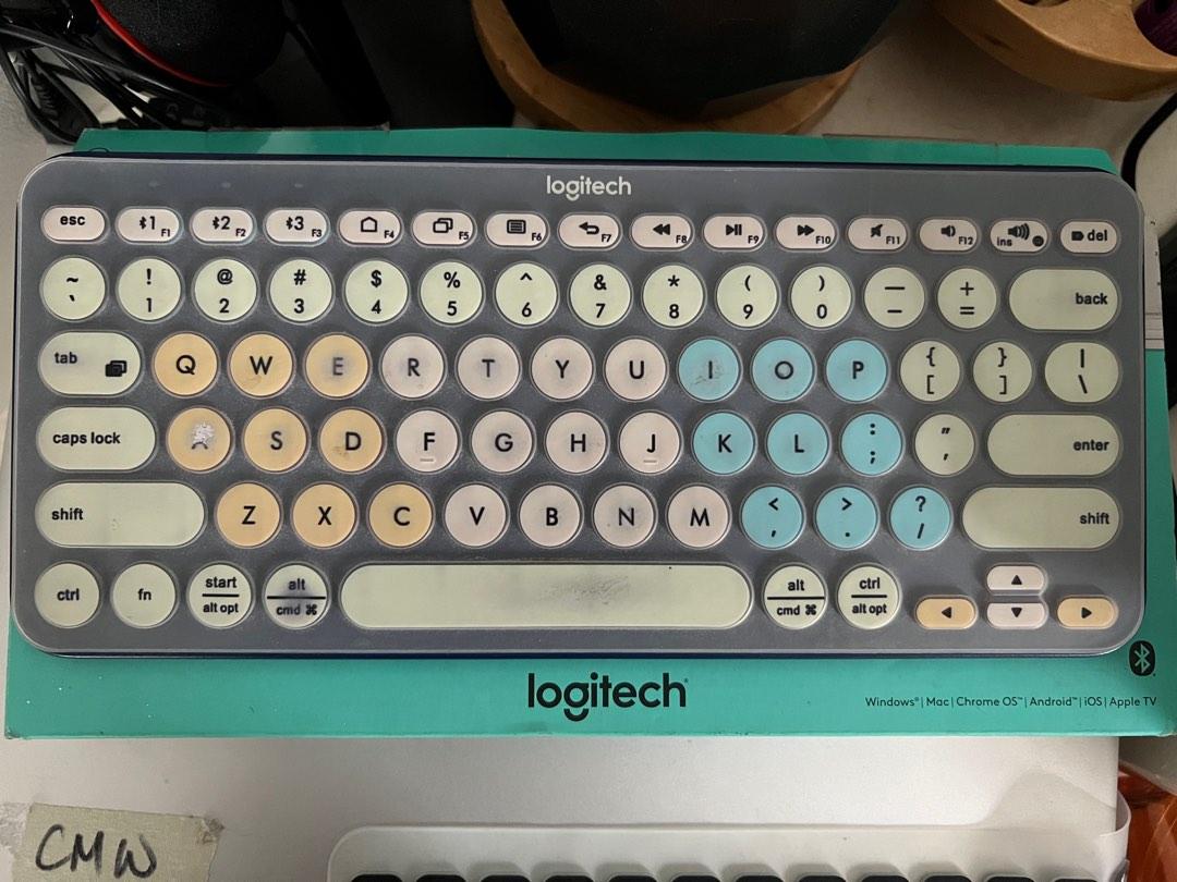 Guaranteed Original Logitech K380 Wireless Keyboard (Category: Computer Keyboard) located in Makati City. Submitted by chaseyourdreams2014 (Listing ID 1183942072, Image 3). Description: Authentic 💯💯💯 Seldom used With box 2 free silicon keyboard cover No chinese characters on box!!!! DM me .