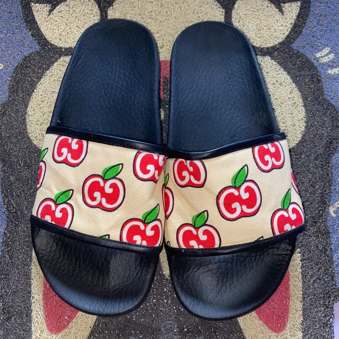 Gucci apple clearance slides