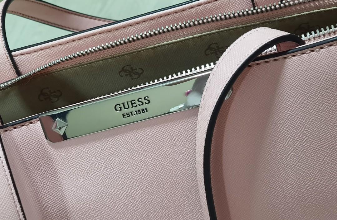 Guess Britta Tote Bag Blush Pink