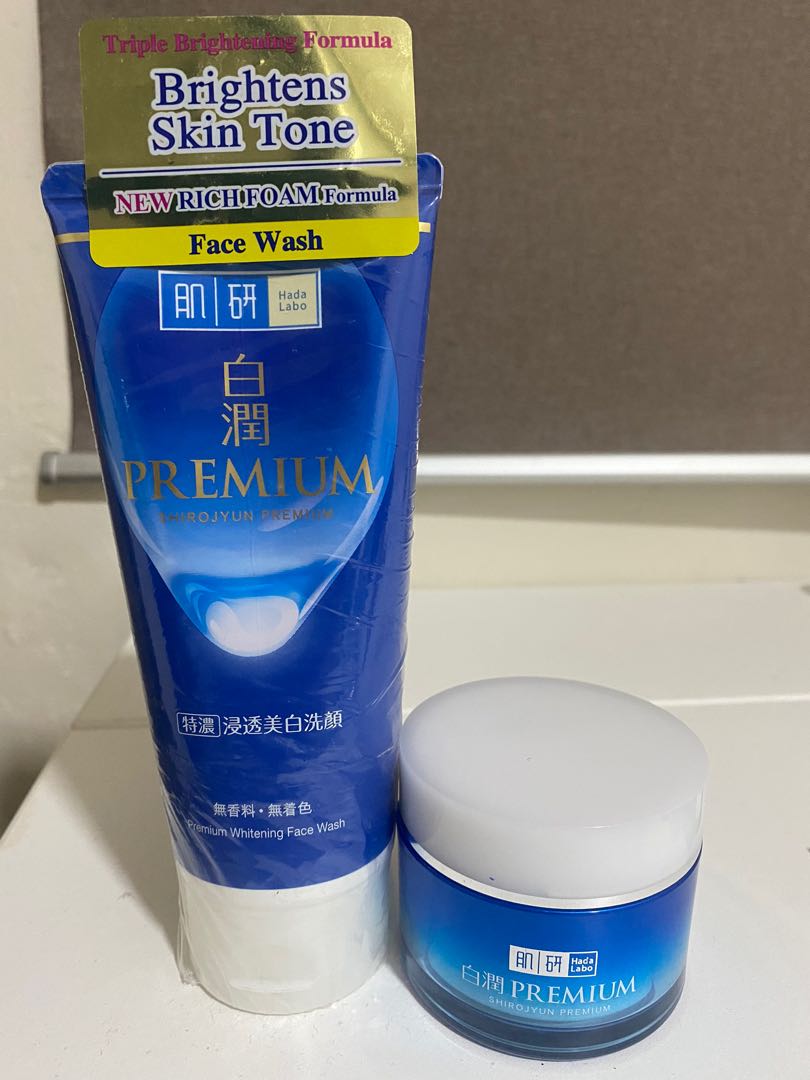 Hada Labo Premium Whitening (Face Wash and Water Gel Moisturizer