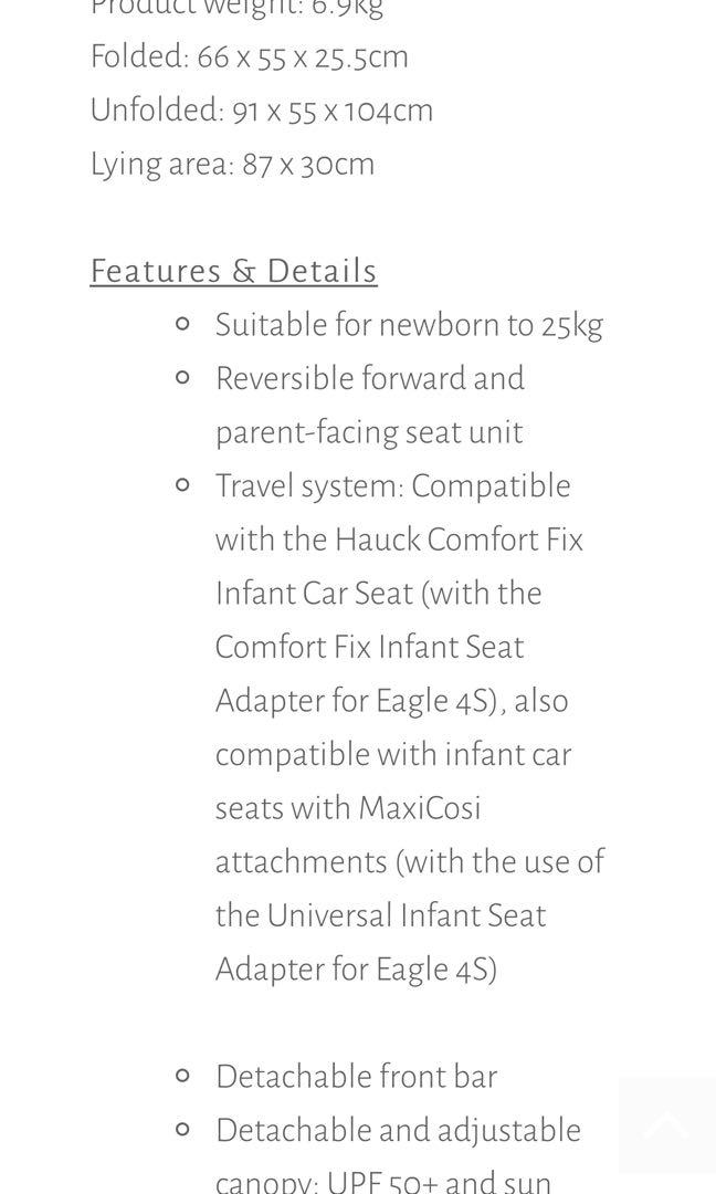 Hauck Eagle 4S Colibri Stroller, Babies & Kids, Going Out, Strollers on ...