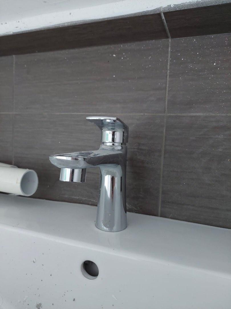 HDB Toilet Basin Sink & Tap (Brand New!), Furniture & Home Living ...