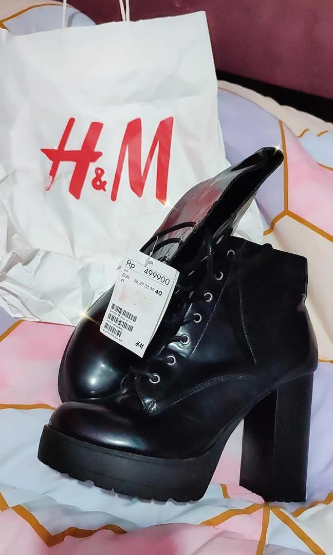 H and m heeled boots hotsell