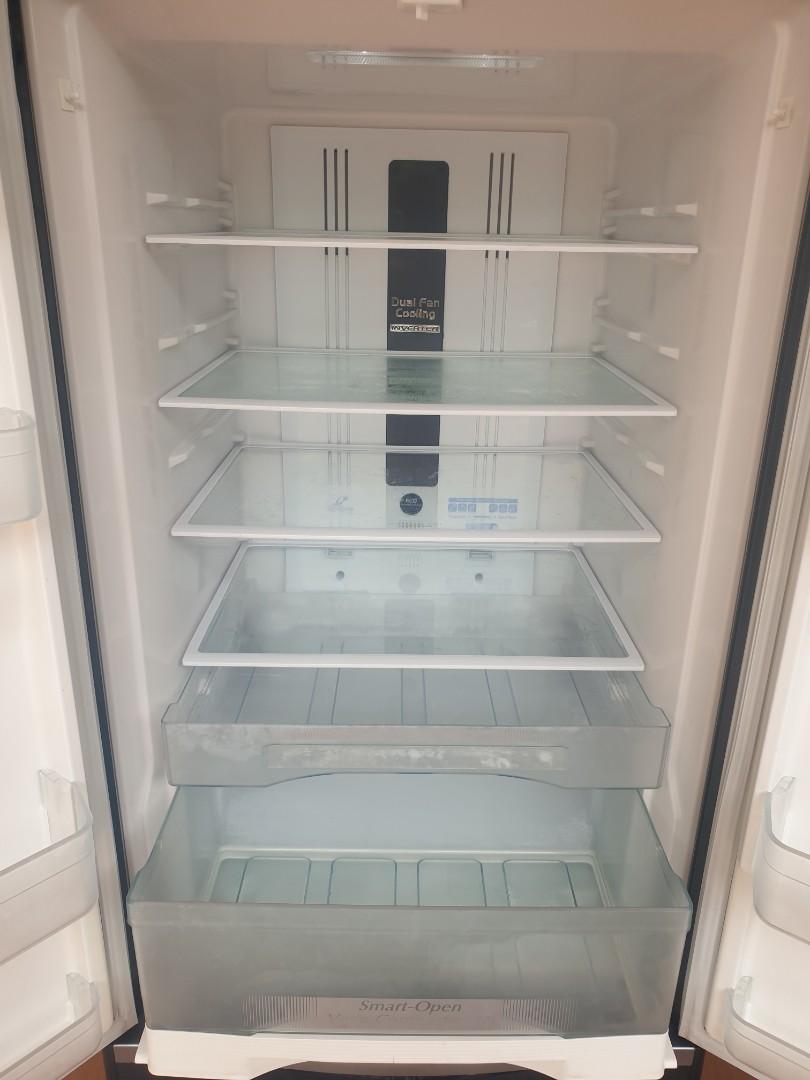 HITACHI 510L Refrigerator RWB560P2M French Bottom Freezer 3 Door, TV