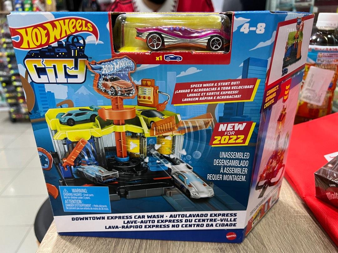 特價清貨hotwheels Hot Wheels 洗車屋套裝情景連一架車downtown Express Car Wash 興趣及遊戲 玩具 遊戲類 Carousell