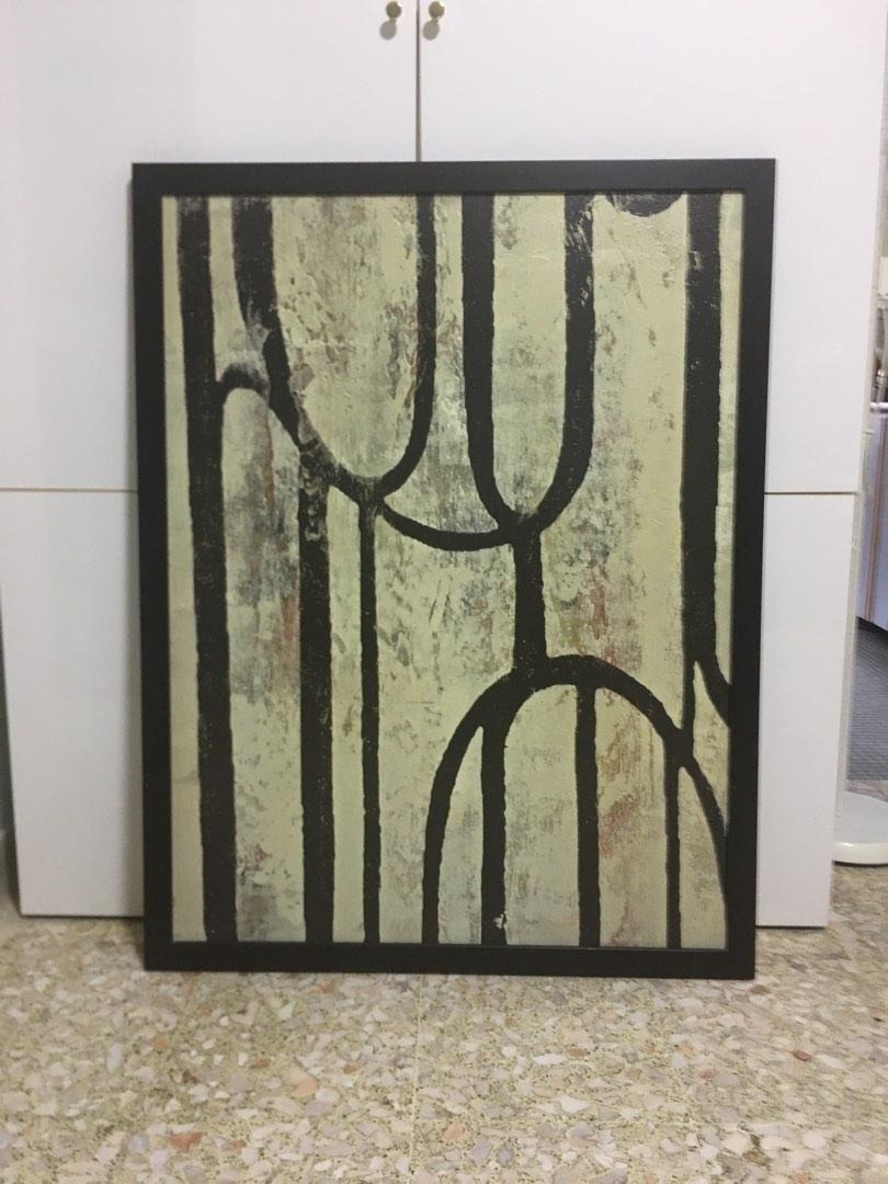 Ikea Abstract Painting (Framed), Furniture & Home Living, Home Decor